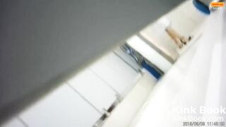 Girl Chinese pooping pis toilet JA_18