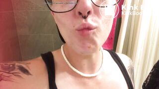 Shit licked by tongue