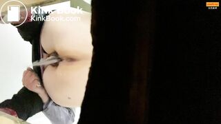 Girl Chinese pooping pis toilet JA_09