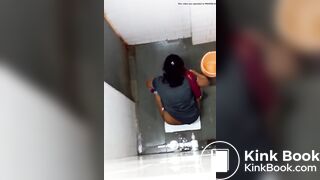 Indian aunty toilet peeing hidden captured