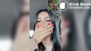 Latina Instagram girl poops outside