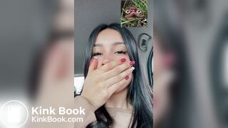 Latina Instagram girl poops outside