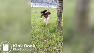 Latina Instagram girl poops outside