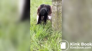 Latina Instagram girl poops outside