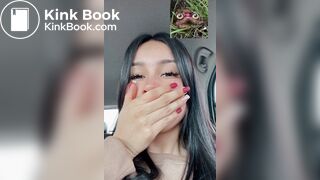 IG Model takes a dump outside