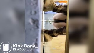 Girl Chinese pooping pis toilet.D08