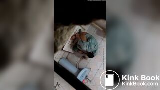 Indian aunty shitting on toilet hidden captured
