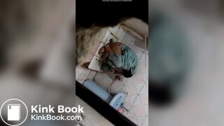 Indian aunty shitting on toilet hidden captured