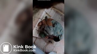 Indian aunty shitting on toilet hidden captured