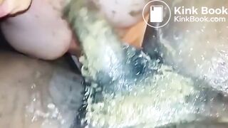 Nasty wife eats scat and pukes