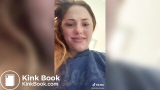 Ginger girl pooping on toilet