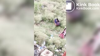 Desi aunty caught pooping