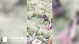 Desi aunty caught pooping