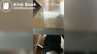Girl Chinese pooping pis toilet JA_10