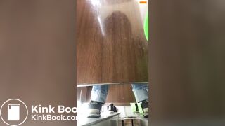 Girl Chinese pooping pis toilet JA_10