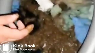 Shit swallow from porta