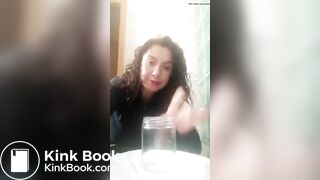 Spanish milf packs her shit for shipping