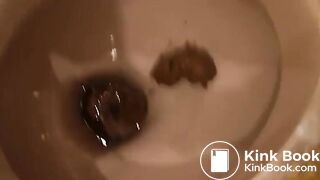 Mature German lady's toilet poop