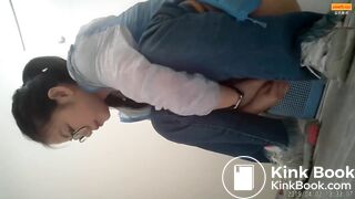 Girl Chinese pooping pis toilet AZ_04