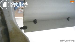 Girl Chinese pooping pis toilet JA_16