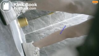 Girl Chinese pooping pis toilet JA_13