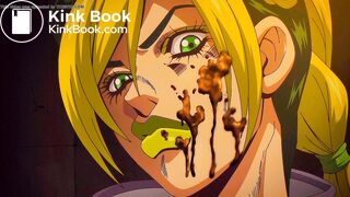 Jolyne gets poop thrown at her