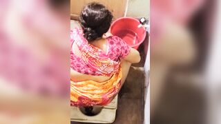 Indian aunty shitting hidden rearview
