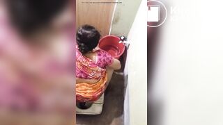 Indian aunty shitting hidden rearview