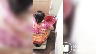 Indian aunty shitting hidden rearview