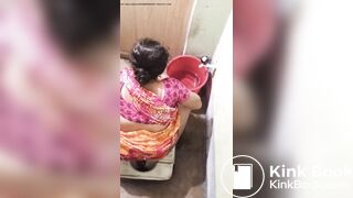 Indian aunty shitting hidden rearview