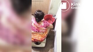 Indian aunty shitting hidden rearview