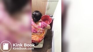 Indian aunty shitting hidden rearview