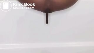Lightskin ebony drops soft turds