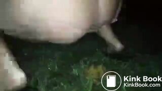 Girl learns to shit outdoors for the first time