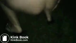 Girl learns to shit outdoors for the first time