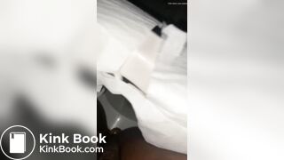 Ebony scat in public toilet
