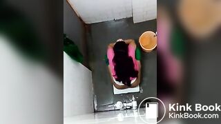 Indian beautiful girl hidden pooping