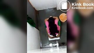 Indian beautiful girl hidden pooping