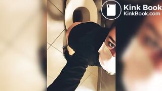 espresso diarrhea at work - sexy brunette