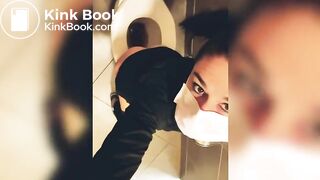 espresso diarrhea at work - sexy brunette