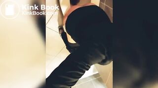 espresso diarrhea at work - sexy brunette