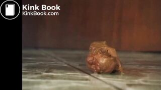 Sexy hot blonde shits on hall