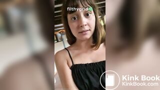 Strawberry holding and pooping