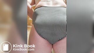 Small wet panty poop