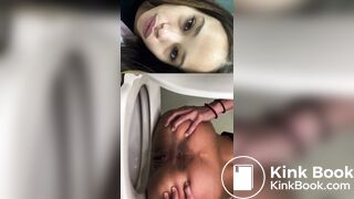 Ebony scat toilet - video 2