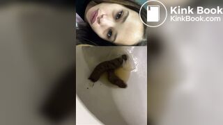 Ebony scat toilet - video 2