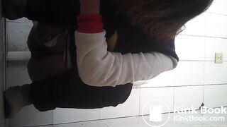 Chinese Girl Desperate Diarrhea in Toilet