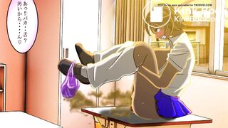 Girl's anal licking and pooping animation