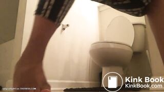 Black woman poops after work