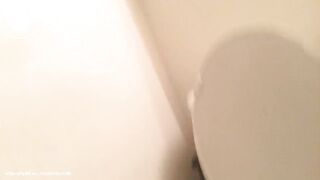 Black woman poops after work